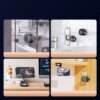 Вакуумный магнитный держатель для телефона в авто MagSafe на мощной присоске 360° поворот 20N 5 кг