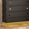 Напольная 6-уровневая прямая полка для обуви 140х63х28 см SKLM-32 Черная