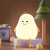 Детский силиконовый ночник-светильник «Груша» с LED-подсветкой, 7 цветами и USB-зарядкой