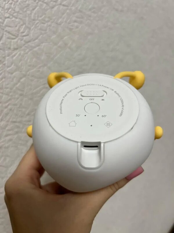 Детский силиконовый ночник-светильник «Груша» с LED-подсветкой, 7 цветами и USB-зарядкой