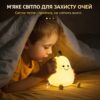 Детский силиконовый ночник-светильник «Груша» с LED-подсветкой, 7 цветами и USB-зарядкой