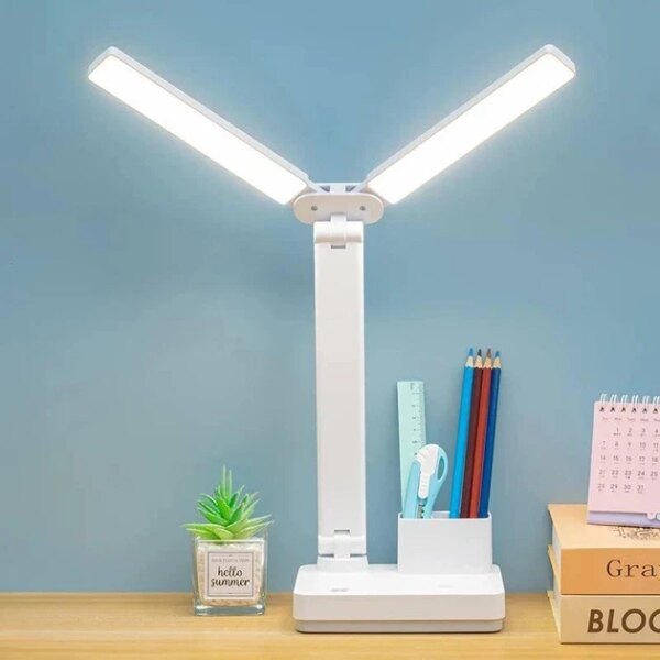 Лампа настольная DIGAD 866 (Сенсор) (LED-5730) (15W) (3000-6000K) Аккумулятор-18650 (3000mAh)