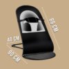 Шезлонг-кресло для новорождённых с регулируемой спинкой и складной конструкцией