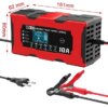 Зарядное устройство для автомобильного аккумулятора RIAS XJB1210-2 12V 10A с дисплеем (для свинцовых аккумуляторов)