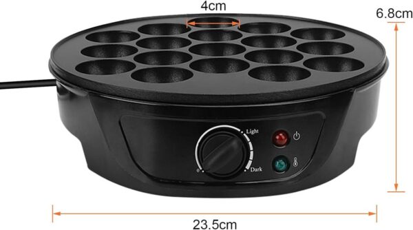 Электрическая такоячница RAF R.527Takoyaki Maker для приготовления пончиков, кейк-попсов и мясных шариков (18 ячеек) антипригарная
