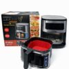 Аэрофритюрница Zepline ZP-00234 без масла, 6.5 л, 4200 Вт, семейная, с LED дисплеем и автоматическими режимами