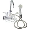 Мини бойлер + душ Water Heater MP 5208, проточный электрический водонагреватель 3000 Вт с LCD-дисплеем, боковое подключение, шланг