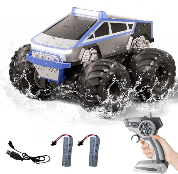 Радиоуправляемая амфибия 4WD Waterproof Stunt Car для езды по воде и суше