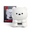 Детский аккумуляторный ночник “Мишка” с Bluetooth-колонкой и электронными часами мягким LED-светом, многоцветной RGB-подсветкой