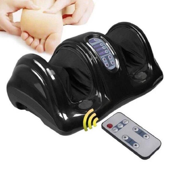 Электрический массажер для ступней ног «Foot Massager Bliss» с вибромассажем, акупунктурой и дистанционным управлением