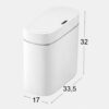 Сенсорное ведро для мусора Joybos Smart Automatic 12 л с датчиком движения и системой адсорбции запахов (белое)
