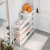Металлическая обувница-этажерка для обуви Shoe Rack — полка для прихожей, компактная и прочная
