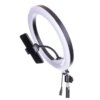 Кольцевая LED лампа 30 см QX-260 с держателем для телефона, USB, регулируемой яркостью и цветовой температурой