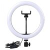 Кольцевая LED лампа 30 см QX-260 с держателем для телефона, USB, регулируемой яркостью и цветовой температурой