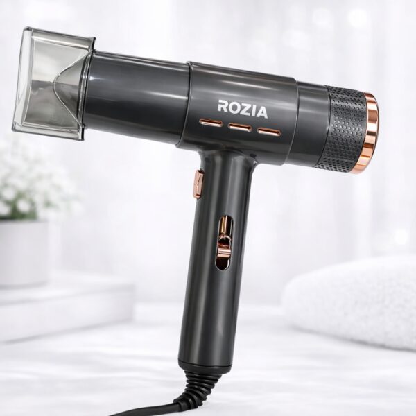 Дорожный фен с концентратором Rozia HC8152 / Фен для волос / Компактный фен