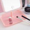 Зеркало для макияжа с LED подсветкой, от USB, LY-696 / Зеркало на ножке / Зеркало косметическое