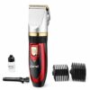 Беспроводная машинка для стрижки Gemei GM-550, 2 съемных аккумулятора, регулировка длины стрижки от 0,8 мм, титановое покрытие