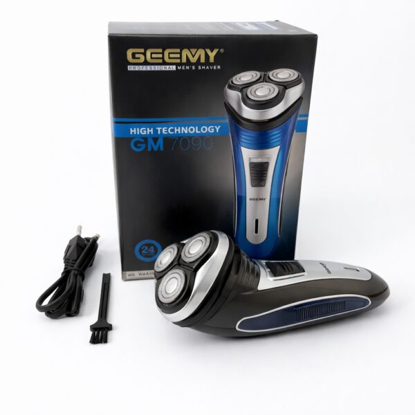 Электробритва GEEMY GM-7090 3 в 1 с триммером для усов, беспроводная