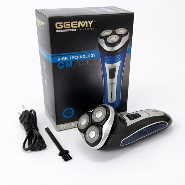 Электробритва GEEMY GM-7090 3 в 1 с триммером для усов, беспроводная