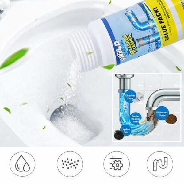 Очиститель для труб и мойки WILD Tornado Sink & Drain Cleaner, порошок 100 мл