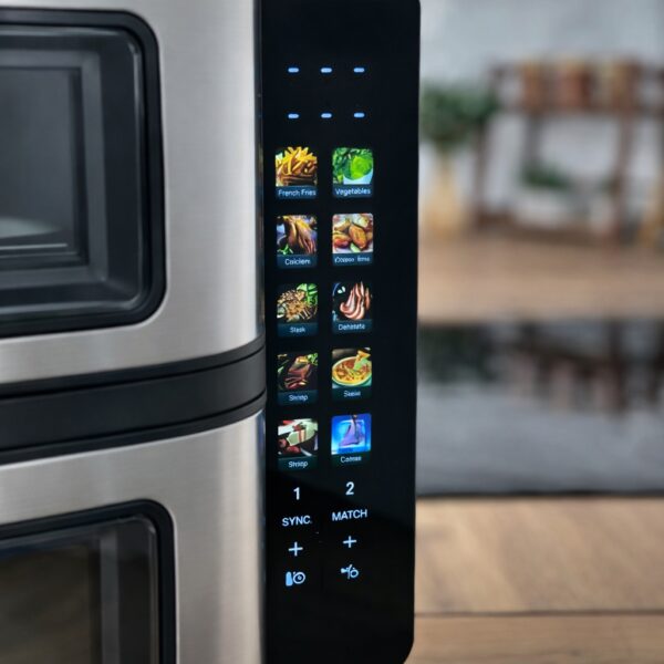 Аэрогриль Rainberg RB 2331 4800W с двумя чашами 7,5+7,5 л сенсорное управление