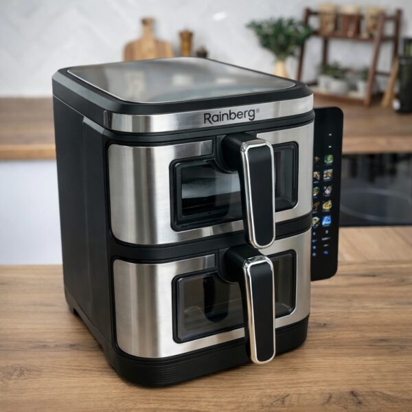 Аэрогриль Rainberg RB 2331 4800W с двумя чашами 7,5+7,5 л сенсорное управление