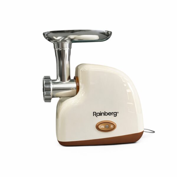 Электрическая мясорубка Rainberg RB-2319 3000 Вт с защитой двигателя бежевая