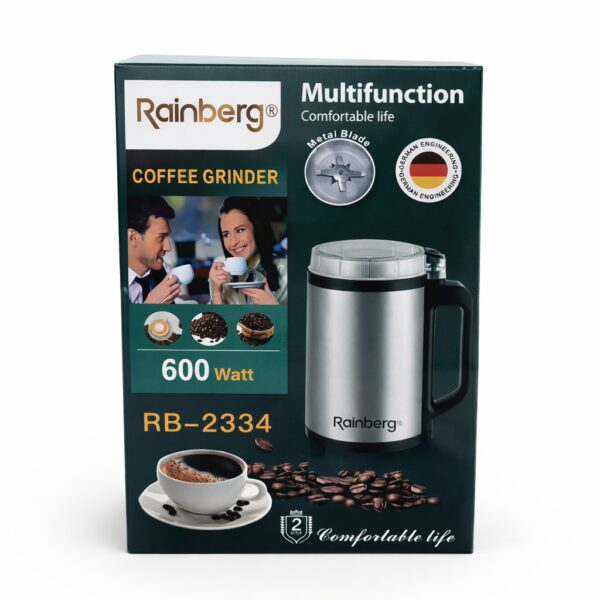 Кофемолка Rainberg RB-2334 600 Вт для быстрого и равномерного помола кофе и специй