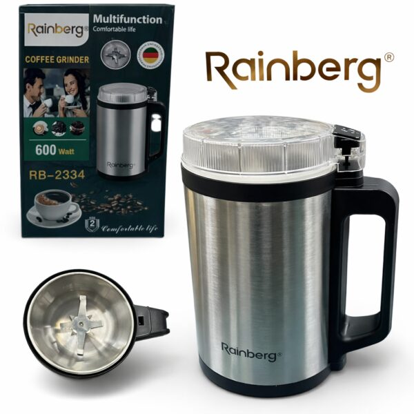 Кофемолка Rainberg RB-2334 600 Вт для быстрого и равномерного помола кофе и специй