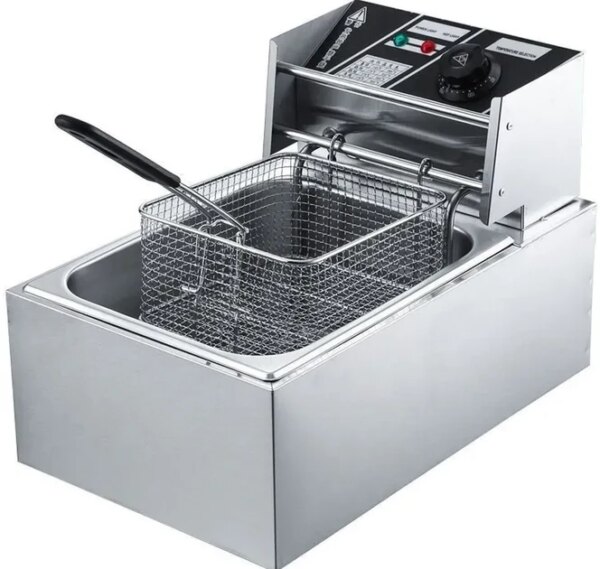 Профессиональная электрическая фритюрница Dotvix D-803, 2800 Вт, 6 л, с корзиной из нержавеющей стали