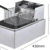 Профессиональная электрическая фритюрница Dotvix D-803, 2800 Вт, 6 л, с корзиной из нержавеющей стали