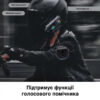 Беспроводная мотогарнитура Y10 на шлем с мягким микрофоном и Bluetooth 5.3 + аксессуары, черная
