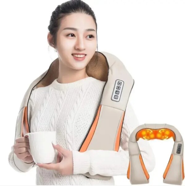 УЦЕНКА! Роликовый массажер для спины и шеи Massager of Neck (Плохая упаковка 3394)