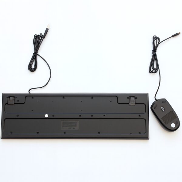 УЦЕНКА! Набор клавиатура + мышь проводные, USB подключение, офис/дом, черный цвет (Нет упаковки 3375)
