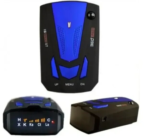 УЦЕНКА! Антирадар светодиодный GRB Radar Detector дисплей 16 BAND V7 360 градусов (Нет упаковки 3379)