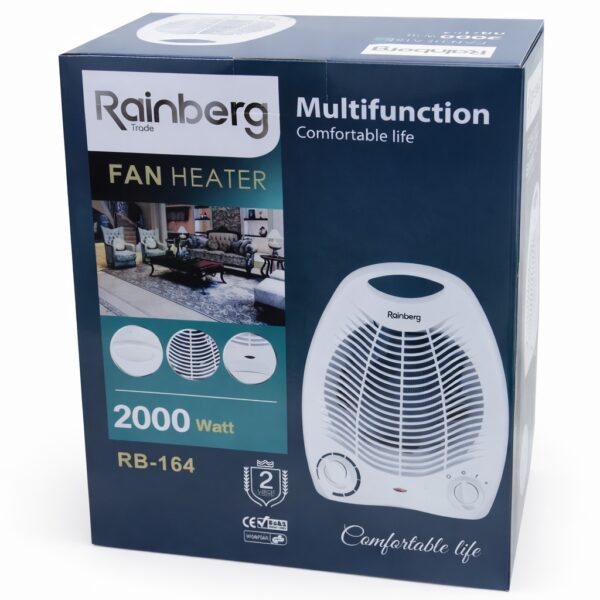 УЦЕНКА! Обогреватель тепловентилятор инфракрасный кварцевый Rainberg RB-164 (Плохая упаковка 3417)