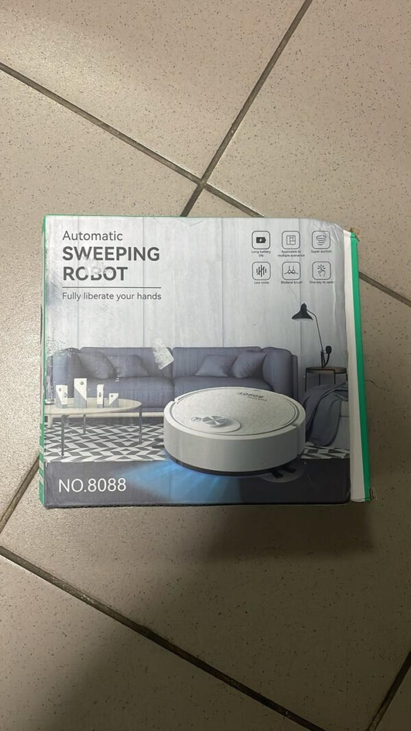 УЦЕНКА! Робот пылесос на аккумуляторе SWEEPING ROBOT мощный  (Плохая упаковка 3439)