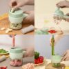 УЦЕНКА! Ручной электрический измельчитель для овощей 4 в 1 Food Chopper Catling (Плохая упаковка 3425)