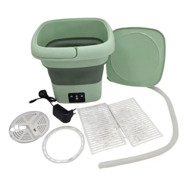 УЦЕНКА! Портативная складная стиральная машина Mini Folding Washing Machine 11 л, с функцией отжима (плохая упаковка 3420)