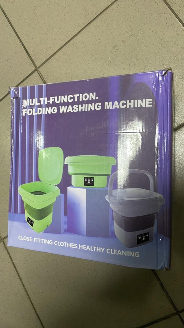 УЦЕНКА! Портативная складная стиральная машина Mini Folding Washing Machine 11 л, с функцией отжима (плохая упаковка 3420)
