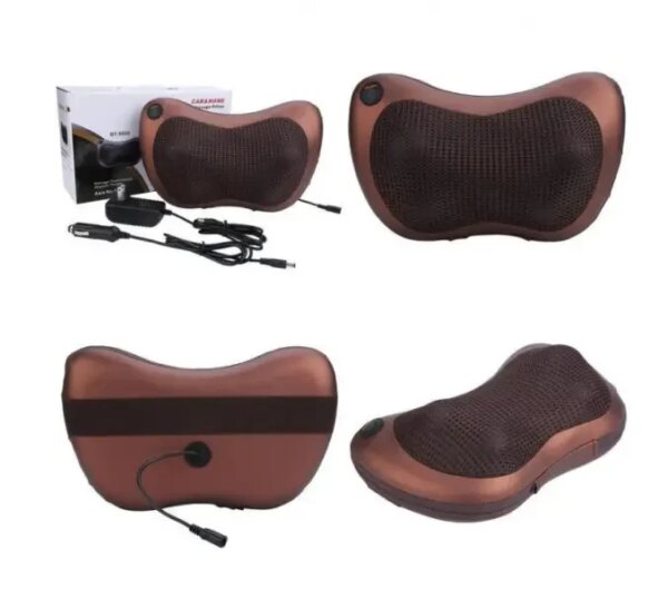 УЦЕНКА! Массажная подушка MASSAGE PILLOW QY-8028 инфракрасный роликовий массажер (Плохая упаковка 3393)