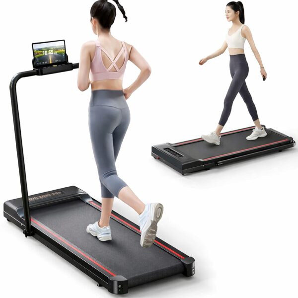 Складная беговая дорожка Sperax Walking Pad 3-в-1 DOR-1717 Black, до 150 кг, скорость до 12 км/ч, тихая, двигатель 3.0 л.с