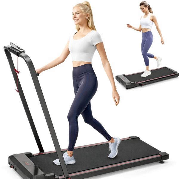 Складная беговая дорожка Sperax Walking Pad 3-в-1 DOR-1717 Black, до 150 кг, скорость до 12 км/ч, тихая, двигатель 3.0 л.с