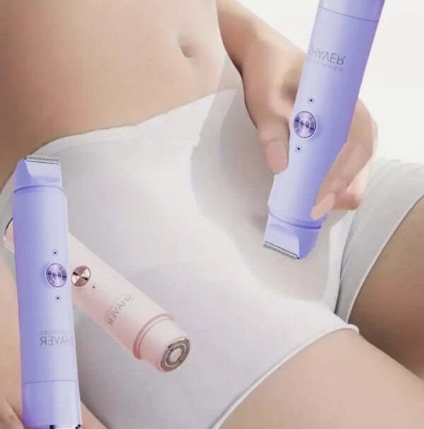 Аккумуляторный эпилятор-мини бритва SHAVER 2в1 101N Esonstyle с двумя насадками Pruning/Shave off, USB-зарядка, водонепроницаемы