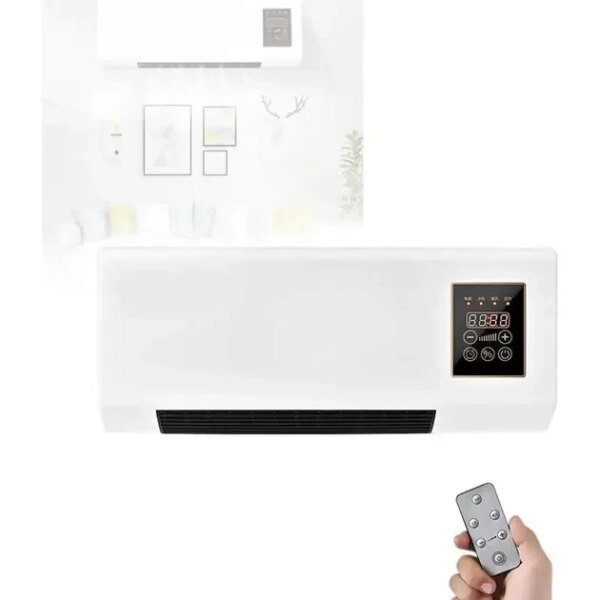 УЦЕНКА! Настенный обогреватель Wall Air Cooler с пультом — мощность 1500 Вт, для комнаты до 20 м² (Плохая упаковка 3452)