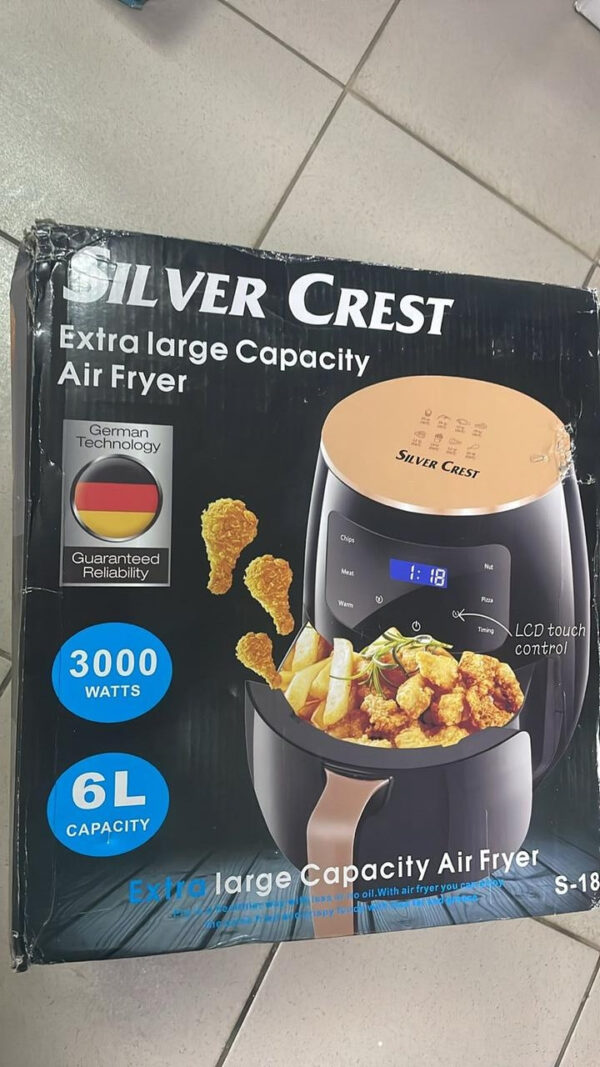 УЦЕНКА! Аэро-фритюрница цифровая безмаслянная фритюрница 6 литров SILVER CREST S-18 2400W (Плохая упаковка 3453)