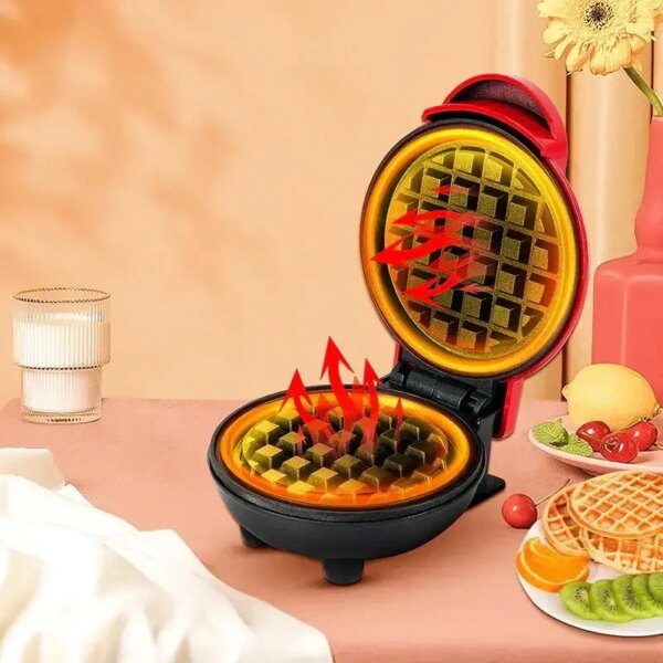 УЦЕНКА! Вафельница мини для бельгийских вафель Mini Waffle Maker (Плохая упаковка 3459)