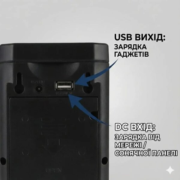 УЦЕНКА! LED-фонарь аккумуляторный черный корпус HER-TEX HT-2626 (Плохая упаковка, Повреждение корпуса 3460)