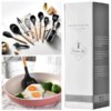 УЦЕНКА! Набор принадлежностей для кухни 12 предметов Kitchen Set, RD-1204 Кухонный набор Черный (Повреждение подставки 3461)