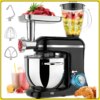 Кухонный комбайн с мясорубкой и блендером на 6 скоростей RAF R.6609B 1500W